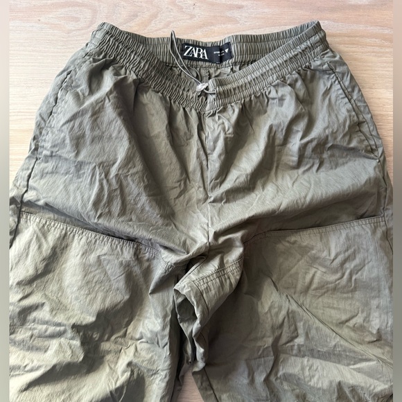 Zara Olive Cargo Pants XS - Picture 2 of 4